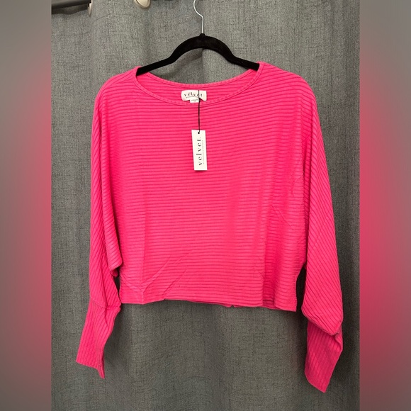 Velvet by Graham & Spencer Women's Pepper Boatneck Lux Rib Sweater XS - Picture 3 of 5